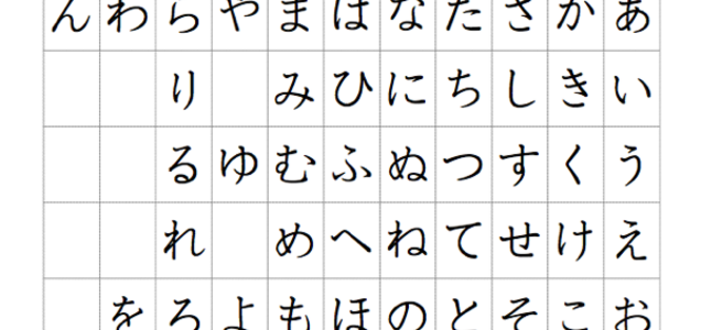 15年度版 簡単にあいうえお表 ひらがな表 がダウンロードできるサイトまとめ ひらがな表 あいうえお表 無料ダウンロード