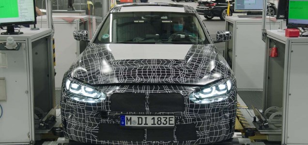 First i4 pre-production vehicles roll off
