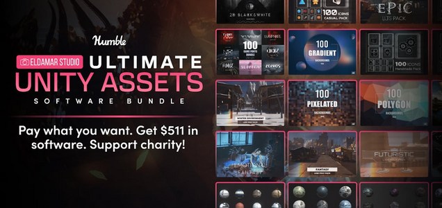 ENDS SOON: Unity Hidden Gems Humble Bundle. A bundle of hidden-gem tools  and art assets for Unity. Enhance your process with tools to help, draw,  debug, create dialogue, make AI-generated maps, and