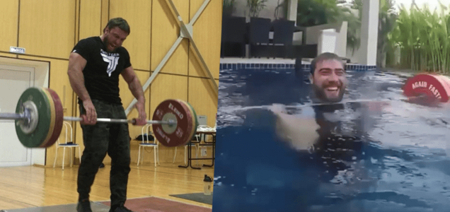 Underwater Weightlifting From Dmitry Klokov