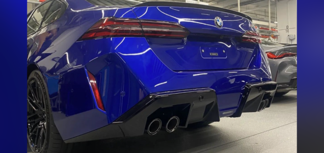 Leaked! 2024 M5 shows off its racy rear end