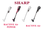 動作品SHARP コードレスクリーナー RACTIVE Air EC-AR3SX SHARP コードレススティック掃除機 EC-AR5X-P シャープ RACTIVE