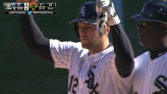 Abreu receives his 2014 Rookie of the Year GIBBY