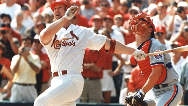 MLB Network - On this day in 1998: Cardinals star Mark McGwire became the  first player in MLB history to hit 50 homers in three consecutive years 💪  McGwire would go on