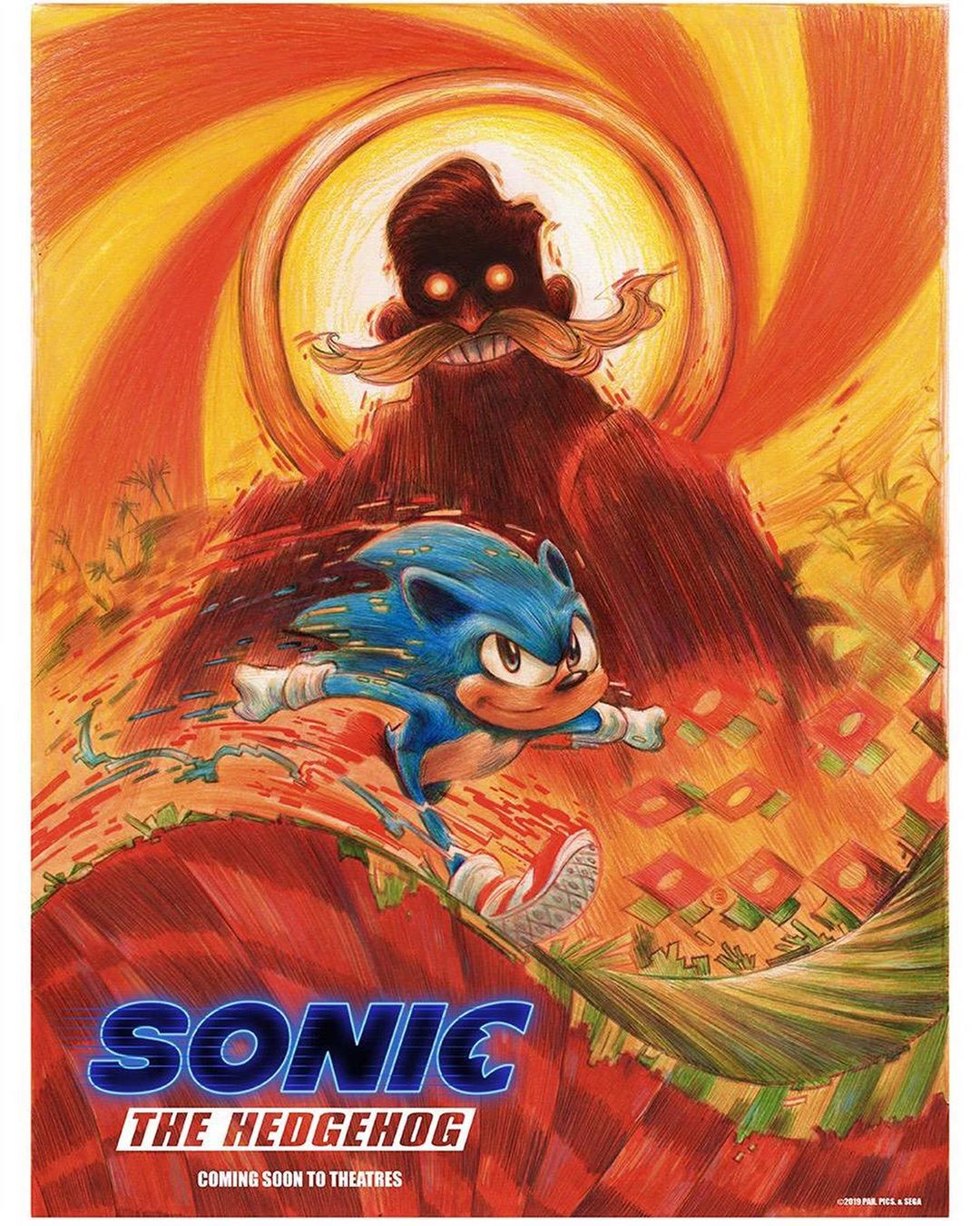 Poster Sonic The Hedgehog - Filmes - Uau Posters