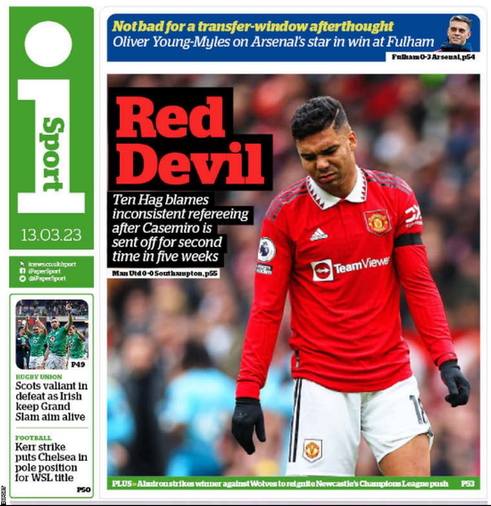 Sport Covers: 13 March 2023