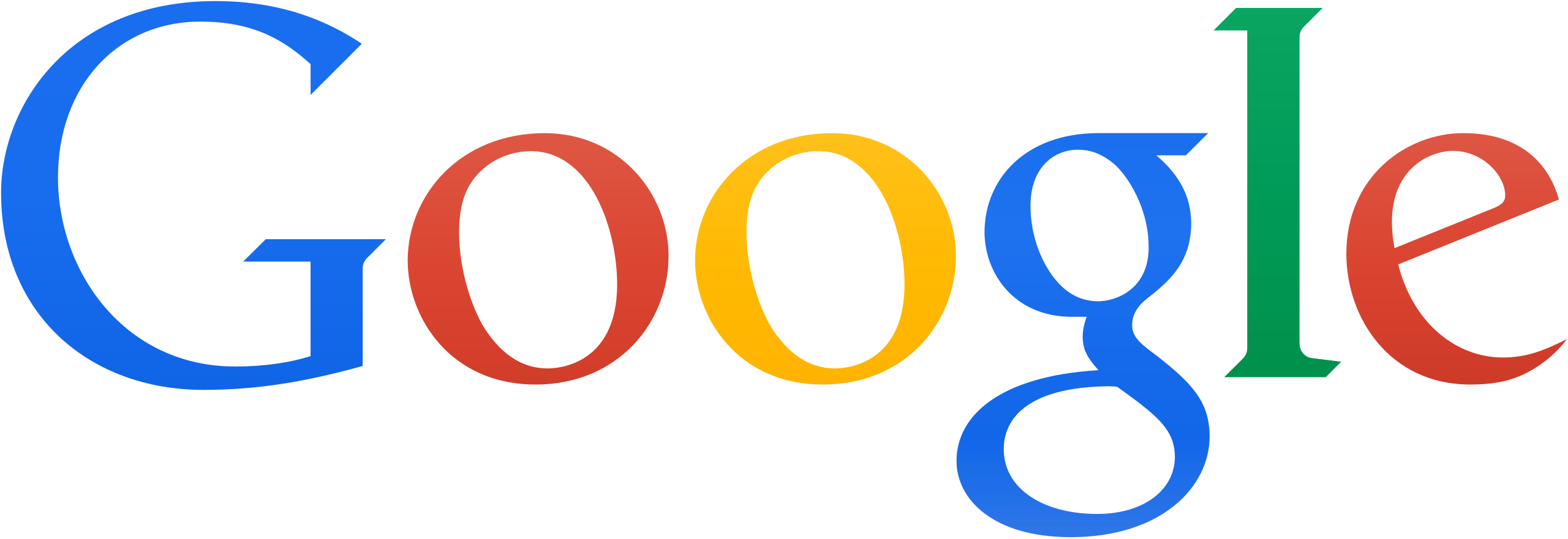Google logo with multicolored lettering on white background