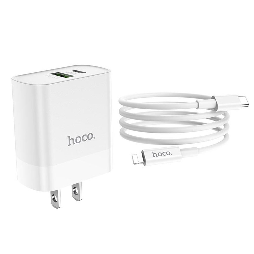 BỘ SẠC NHANH HOCO C80  PD LIGHTNING 3.1A / 20W / QC 3.0 - CHÍNH HÃNG