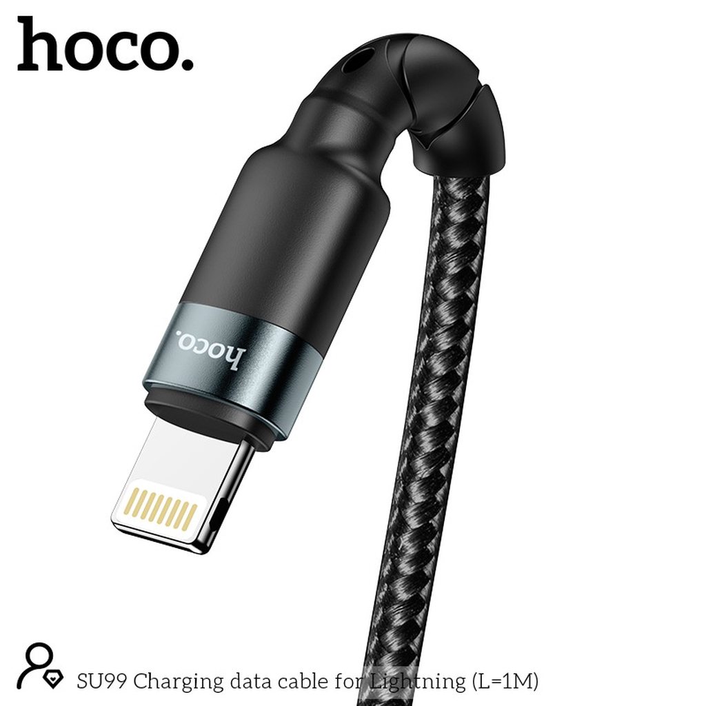 CÁP SẠC NHANH HOCO SU99 LIGHTNING DÒNG 2.4A DÀI 1M - CHÍNH HÃNG