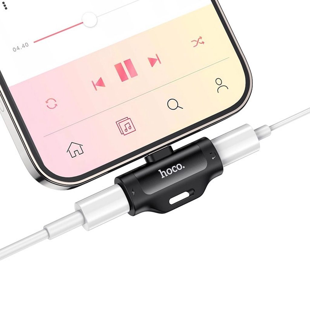 CỔNG CHUYỂN LS31 GỒM 2 KHE CẮM CHÂN LIGHTNING - HOCO CHÍNH HÃNG