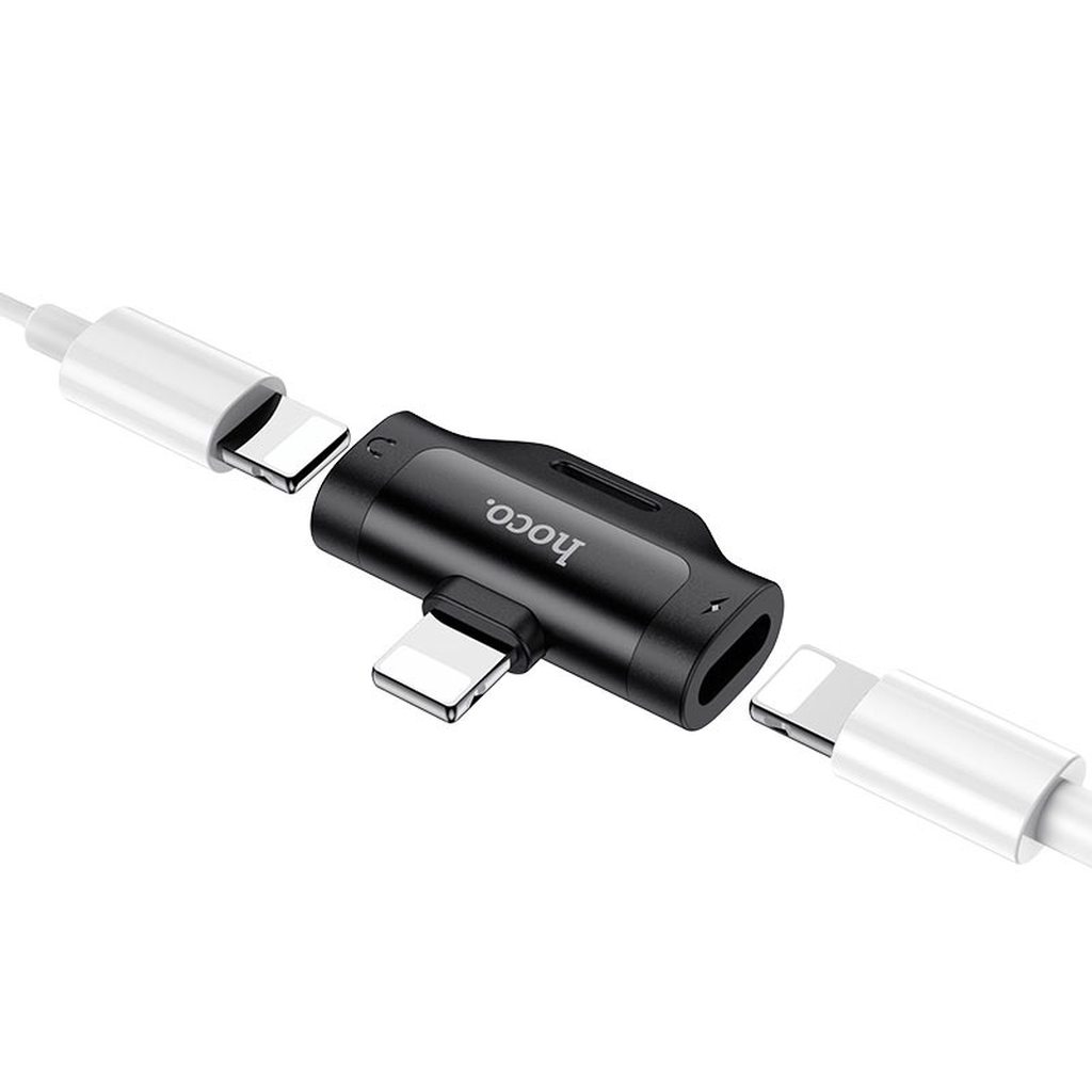 CỔNG CHUYỂN LS31 GỒM 2 KHE CẮM CHÂN LIGHTNING - HOCO CHÍNH HÃNG