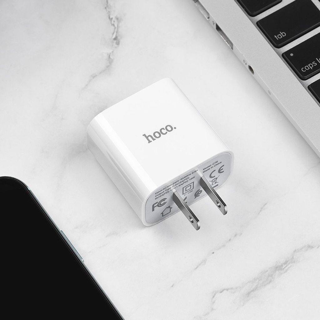 BỘ SẠC NHANH HOCO C76 PD LIGHTNING 3.1A / 20W / QC 3.0 - CHÍNH HÃNG