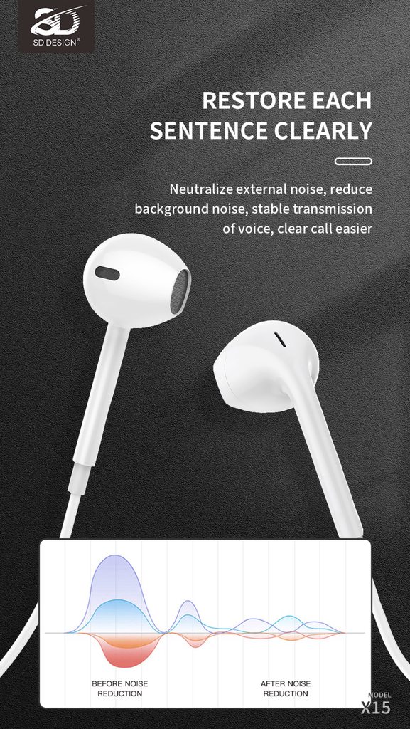 TAI NGHE SD DESIGN X15 - CHÍNH HÃNG