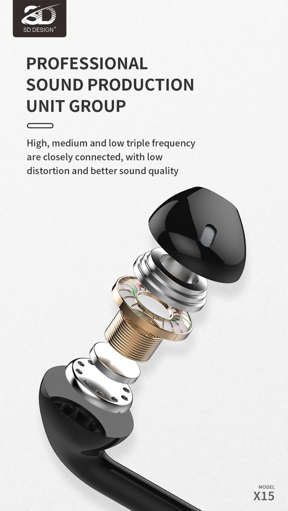 TAI NGHE SD DESIGN X15 - CHÍNH HÃNG
