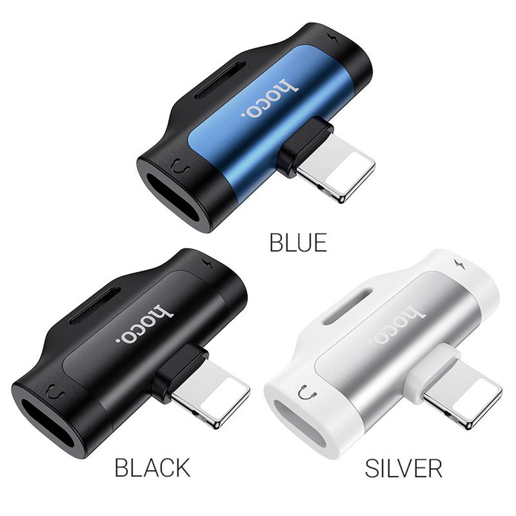 CỔNG CHUYỂN LS31 GỒM 2 KHE CẮM CHÂN LIGHTNING - HOCO CHÍNH HÃNG