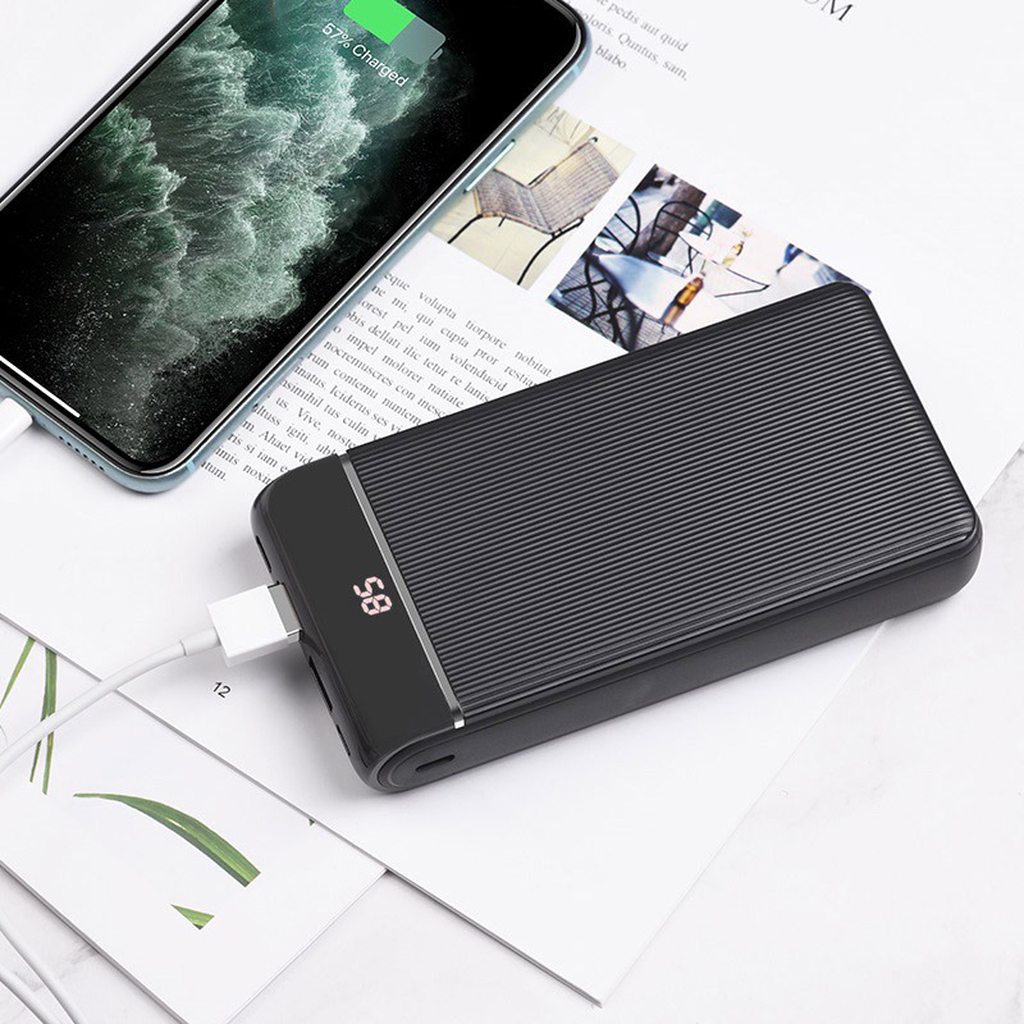 SẠC DỰ PHÒNG CAO CẤP HOCO J59A / 20000MAH 2 CỔNG RA - CHÍNH HÃNG