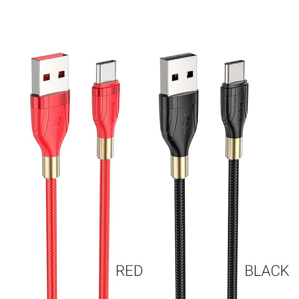 CÁP SẠC NHANH HOCO U92 DÒNG 2.4A ĐẦU TYPE C DÀI 1.2M - CHÍNH HÃNG
