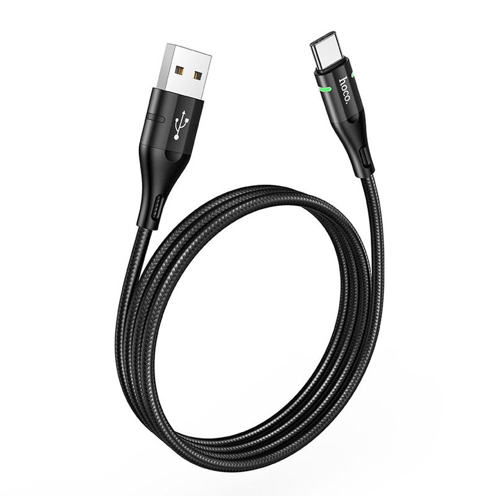 CÁP SẠC NHANH HOCO U93 DÒNG 2.4A ĐẦU TYPE C DÀI 1.2M - CHÍNH HÃNG