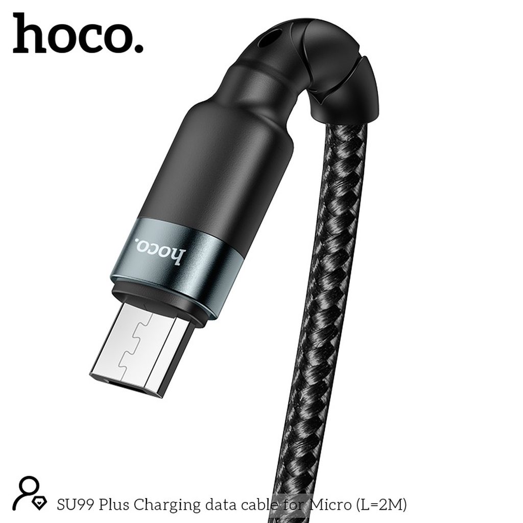 CÁP SẠC NHANH HOCO SU99 PLUS MICRO DÒNG 2.4A DÀI 2M - CHÍNH HÃNG