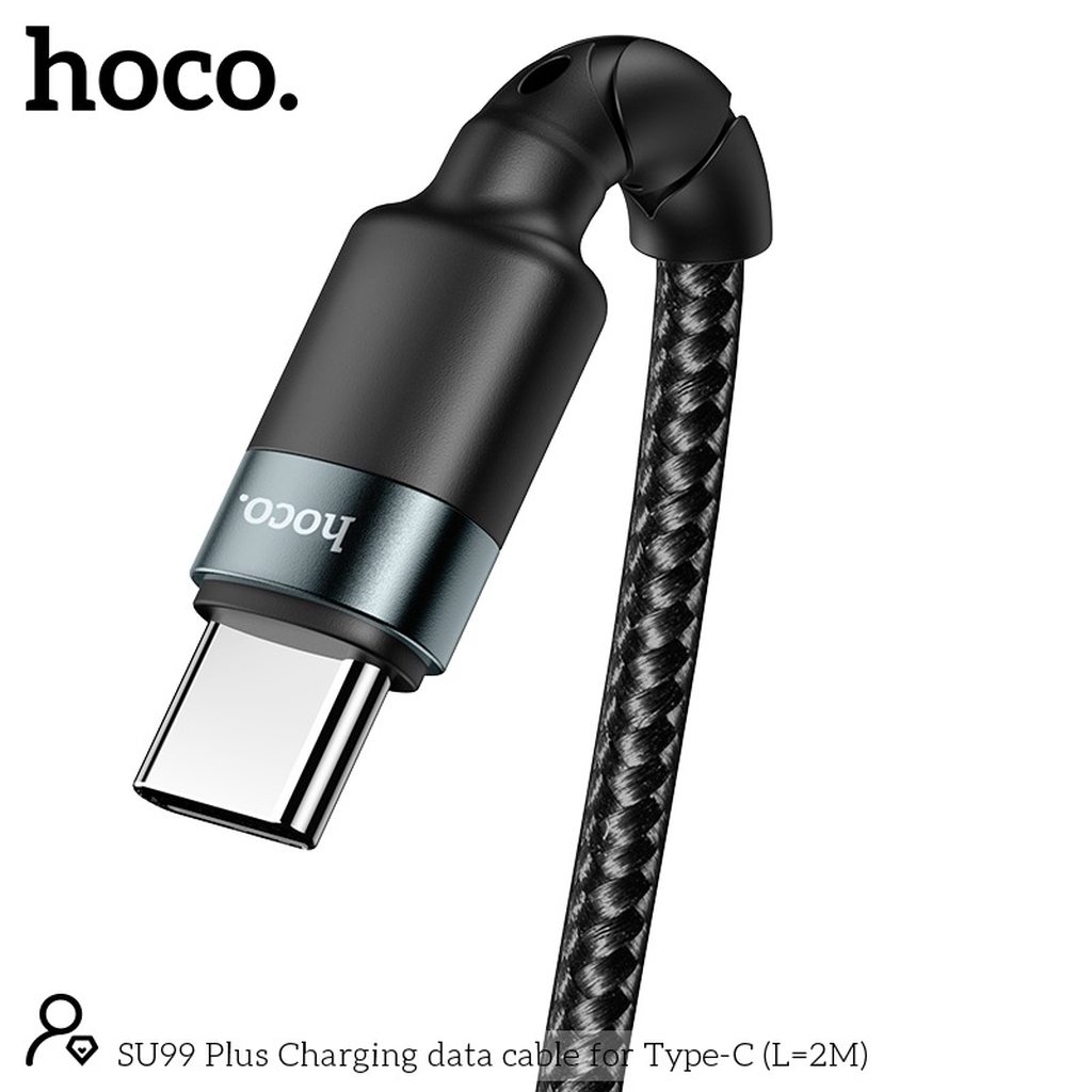 CÁP SẠC NHANH HOCO SU99 PLUS TYPE C DÒNG 3A DÀI 2M - CHÍNH HÃNG