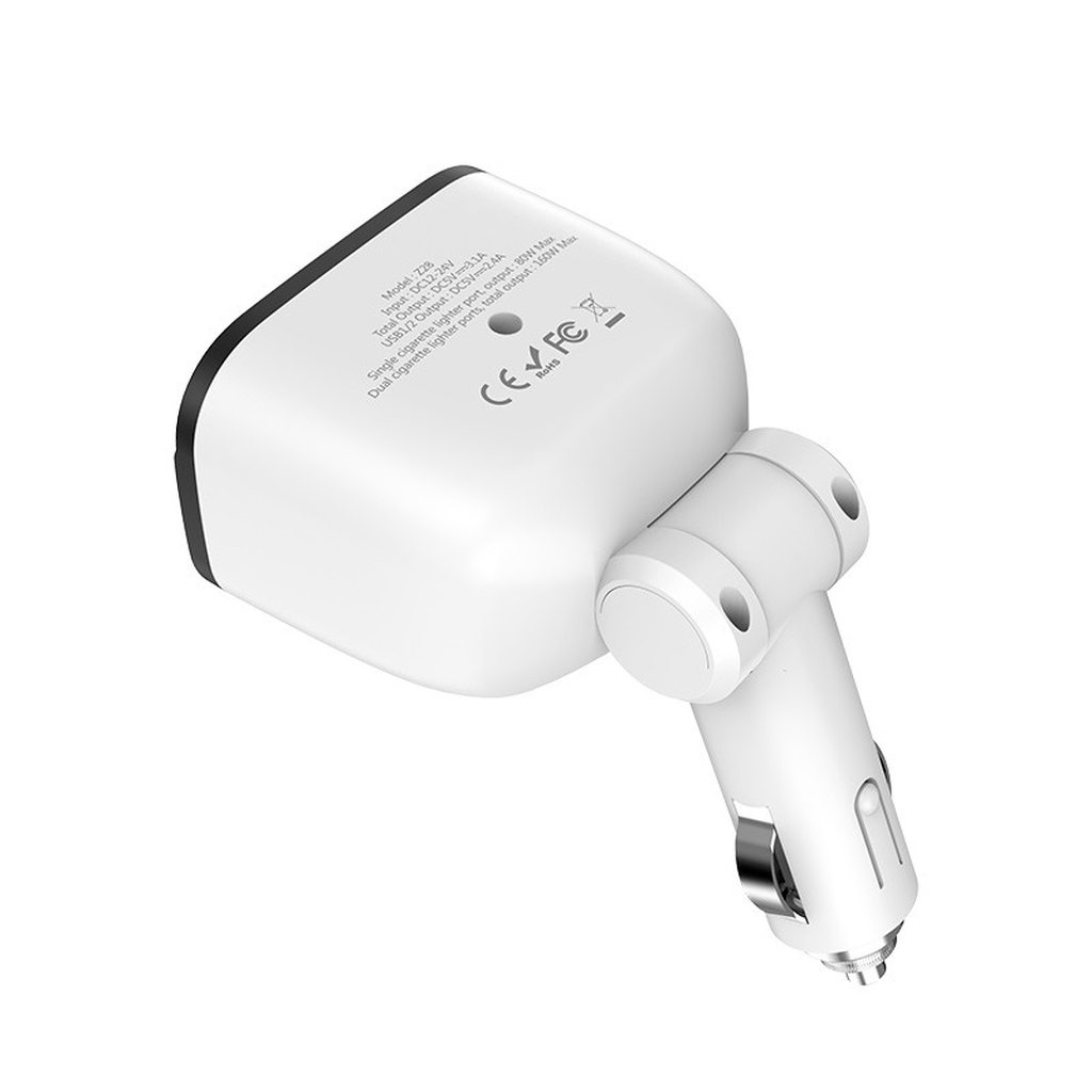 TẨU SẠC ÔTÔ Z28 / 2 CỔNG 2.4A - HOCO CHÍNH HÃNG