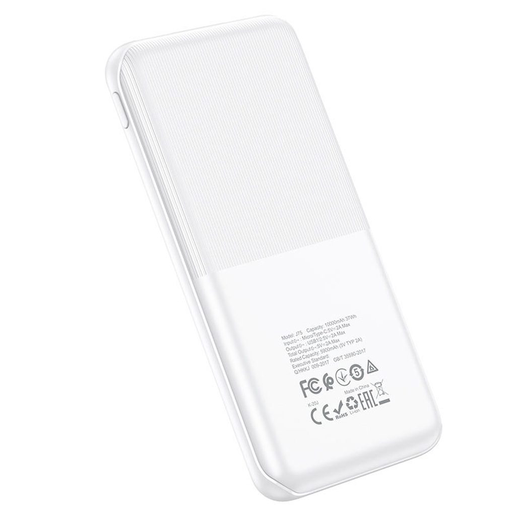 SẠC DỰ PHÒNG CAO CẤP HOCO J75 / 10000MAH 2 CỔNG RA - CHÍNH HÃNG