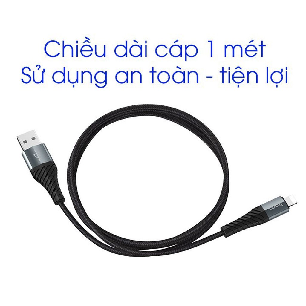 CÁP SẠC NHANH HOCO X38 ĐẦU LIGHTNING DÀI 1M - CHÍNH HÃNG