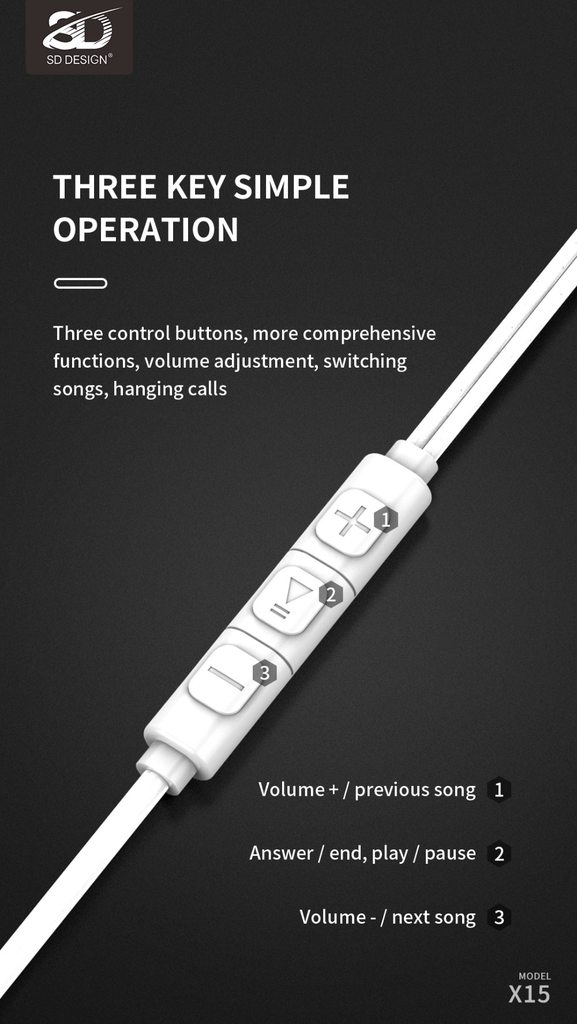 TAI NGHE SD DESIGN X15 - CHÍNH HÃNG