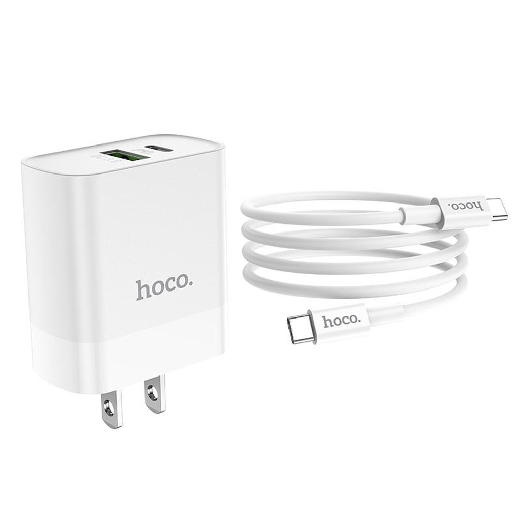 BỘ SẠC NHANH HOCO C80 TYPE-C RA TYPE-C 3.1A 20W / QC 3.0 - CHÍNH HÃNG