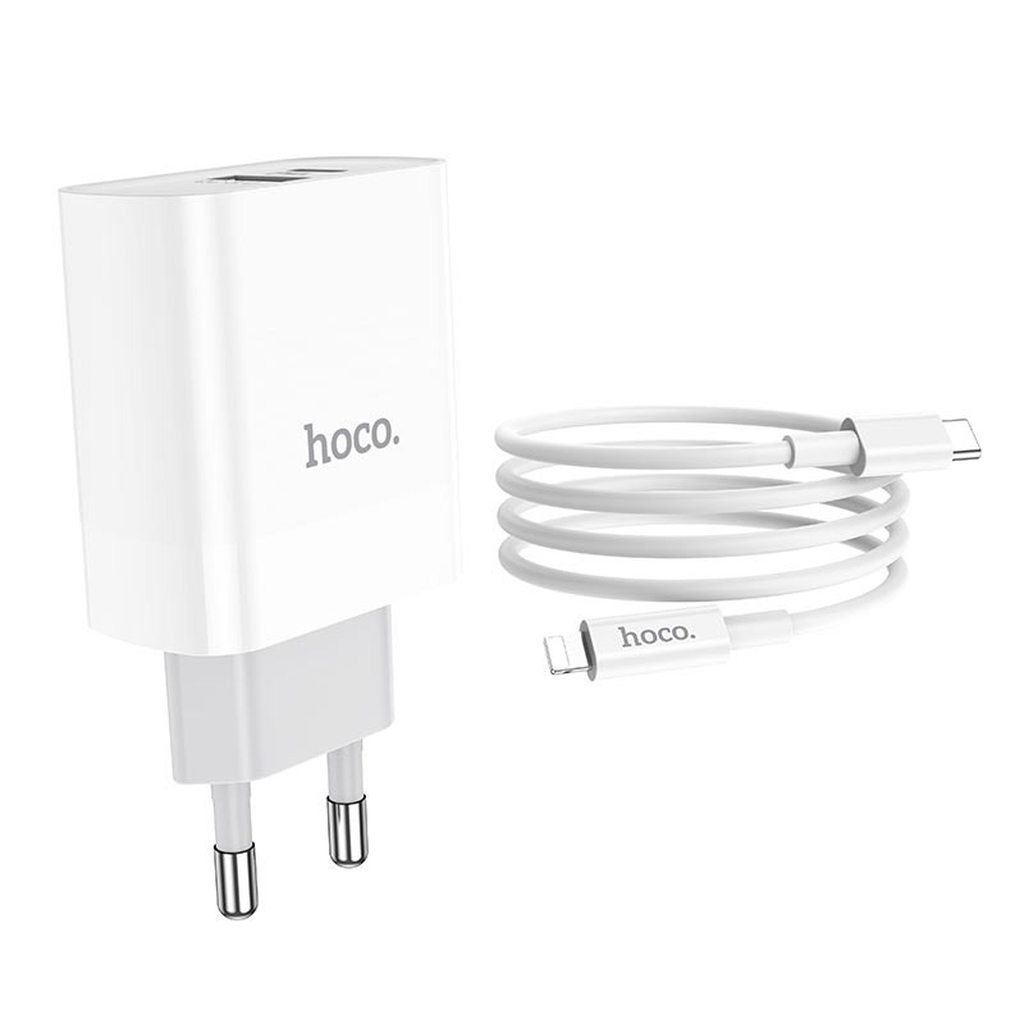 BỘ SẠC NHANH HOCO C80A PD LIGHTNING 3.1A / 20W / QC 3.0 - CHÍNH HÃNG