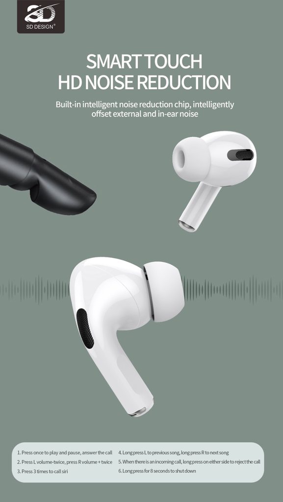 TAI NGHE AIRPOD PRO SD DESIGN - CHÍNH HÃNG