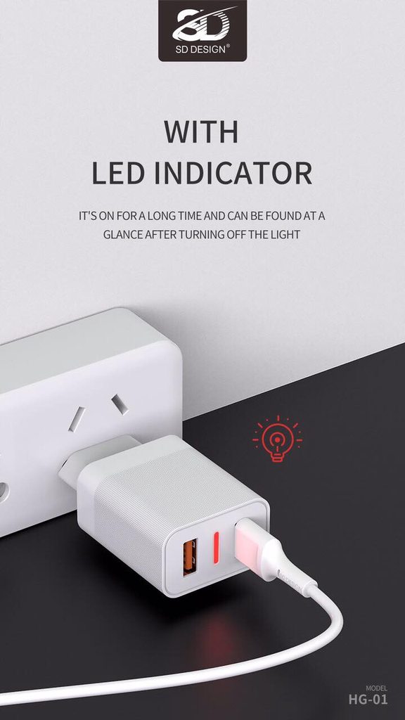 BỘ SẠC SD DESIGN HG-01 ĐẦU MICRO - CHÍNH HÃNG