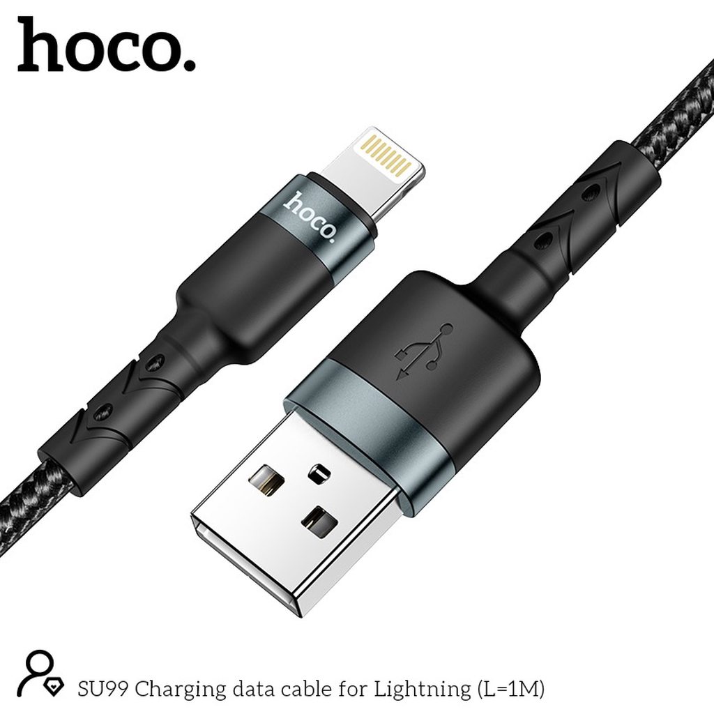 CÁP SẠC NHANH HOCO SU99 LIGHTNING DÒNG 2.4A DÀI 1M - CHÍNH HÃNG