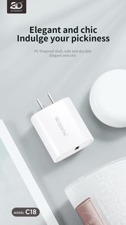 CỦ SẠC SD DESIGN C18 DÒNG 50W - CHÍNH HÃNG