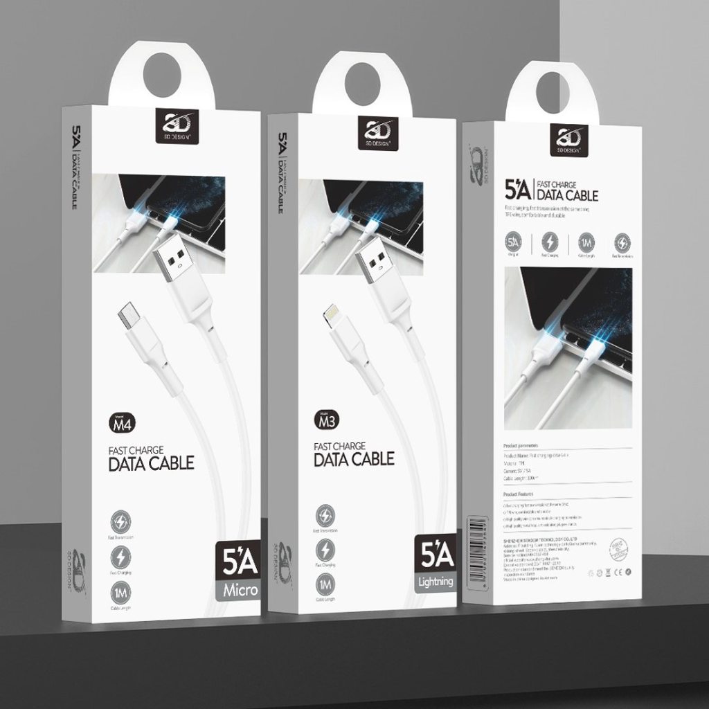 CÁP SẠC NHANH SD DESIGN M2 ĐẦU TYPE C DÀI 1M - CHÍNH HÃNG