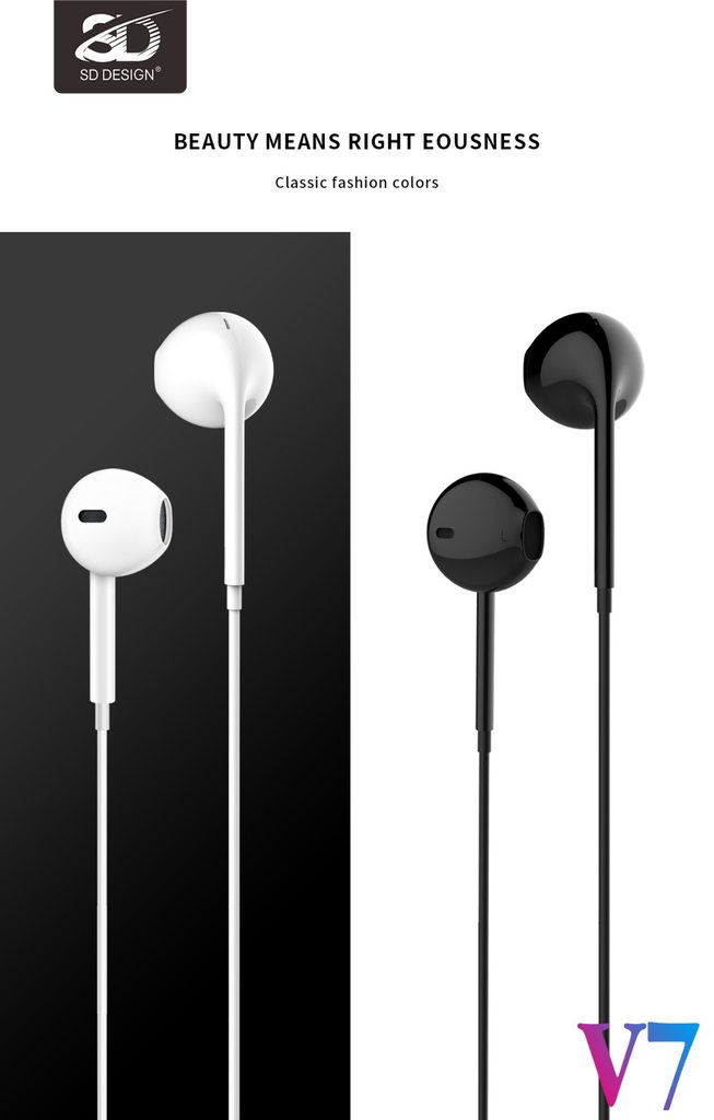 TAI NGHE SD DESIGN V7 - CHÍNH HÃNG
