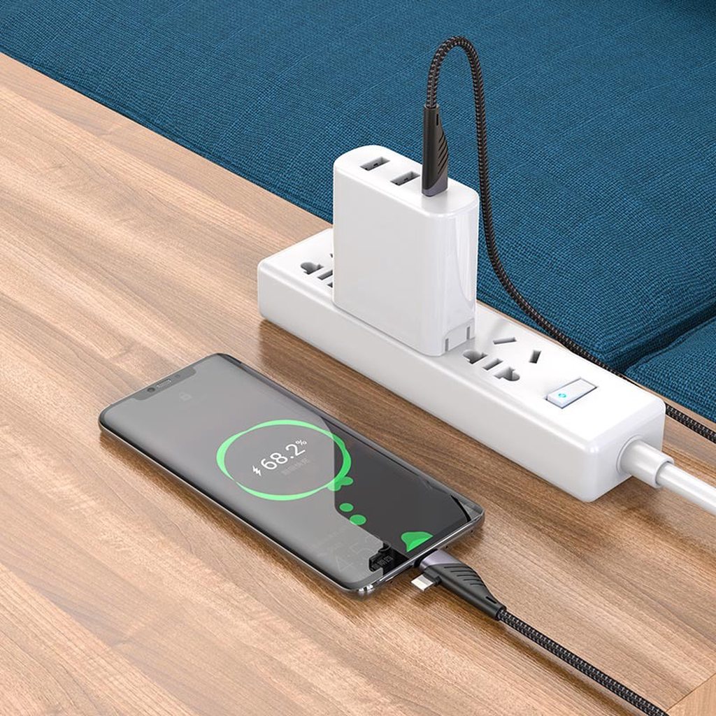 CÁP SẠC NHANH HOCO 2 IN 1 U95 PD 20W TYPE-C/LIGHTNING RA TYPE C DÀI 1.2M - CHÍNH HÃNG
