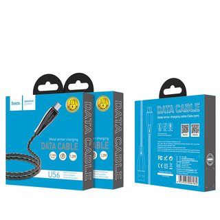 CÁP SẠC NHANH HOCO U56 DÒNG 2.4A ĐẦU MICRO DÀI 1.2M - CHÍNH HÃNG
