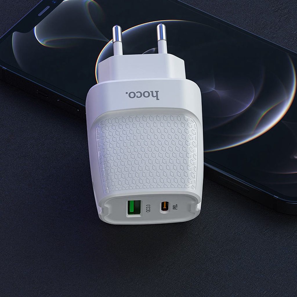 CỦ SẠC NHANH HOCO C85A PD / 20W / QC3.0 - CHÍNH HÃNG