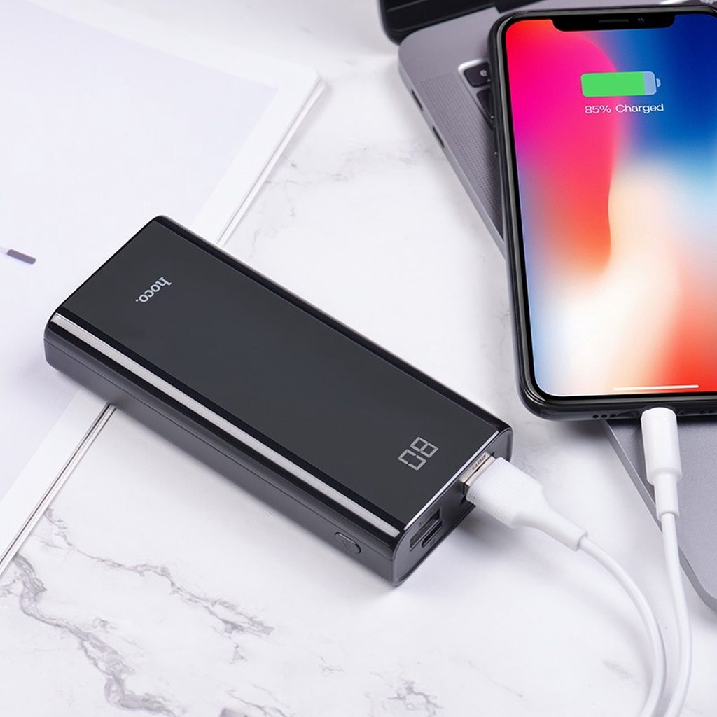 SẠC DỰ PHÒNG CAO CẤP HOCO J45/ 10000MAH 2 CỔNG RA - CHÍNH HÃNG