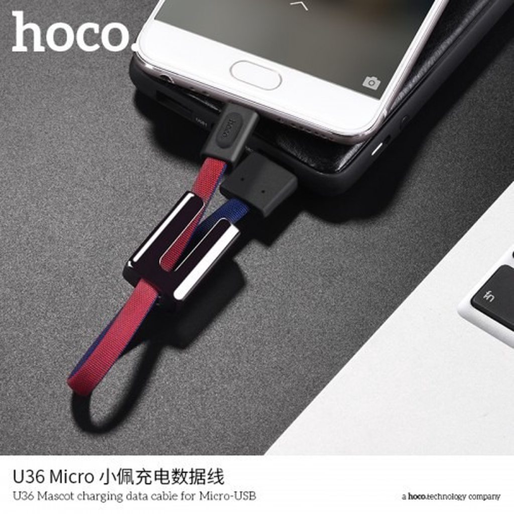 CÁP SẠC NHANH MÓC KHÓA HOCO U36 DÀI 19CM - CHÍNH HÃNG