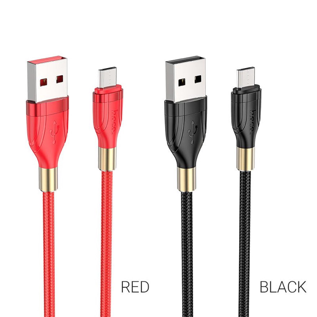 CÁP SẠC NHANH HOCO U92 DÒNG 2.4A ĐẦU MICRO DÀI 1.2M - CHÍNH HÃNG