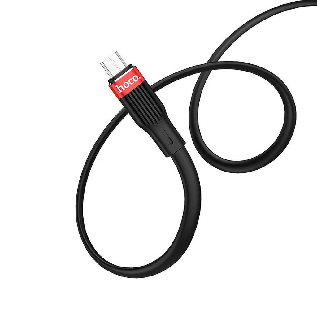 CÁP SẠC NHANH SILICON HOCO U72 DÒNG 2.4A ĐẦU MICRO DÀI 1.2M - CHÍNH HÃNG