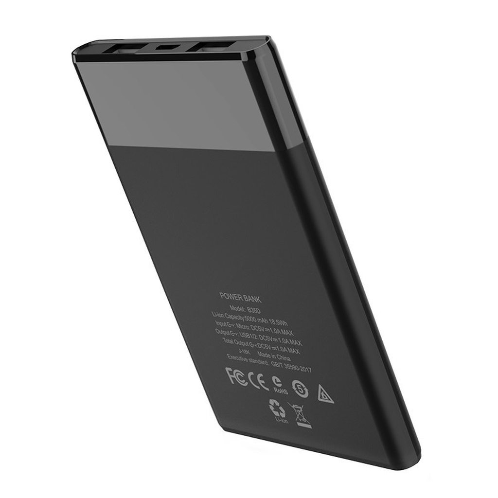 SẠC DỰ PHÒNG HOCO B35D / 5000MAH / 2 CỔNG - CHÍNH HÃNG