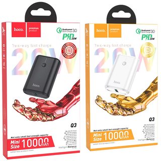 SẠC DỰ PHÒNG CAO CẤP HOCO Q3 / 10000MAH CỔNG RA SẠC NHANH PD 20W / QC3.0 - CHÍNH HÃNG