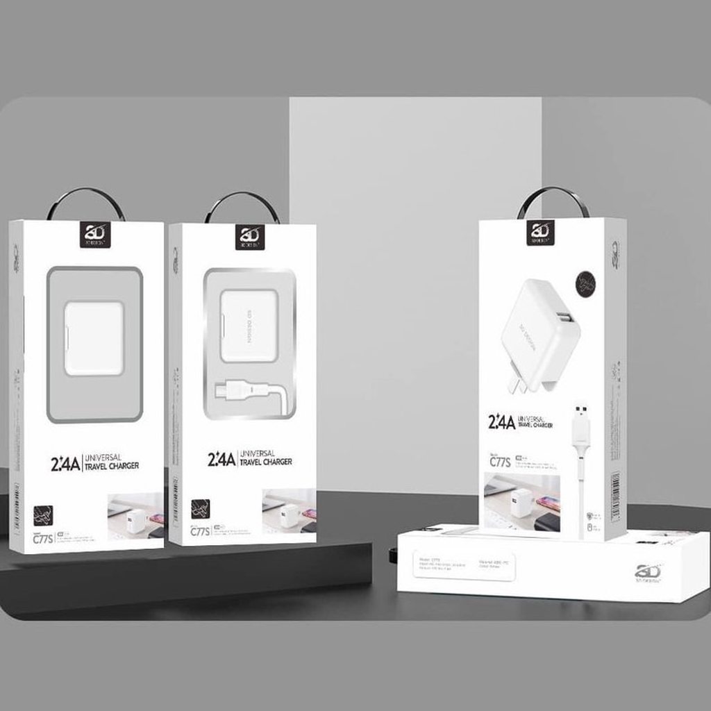 CỦ SẠC SD DESIGN C77S / 2.4A - CHÍNH HÃNG