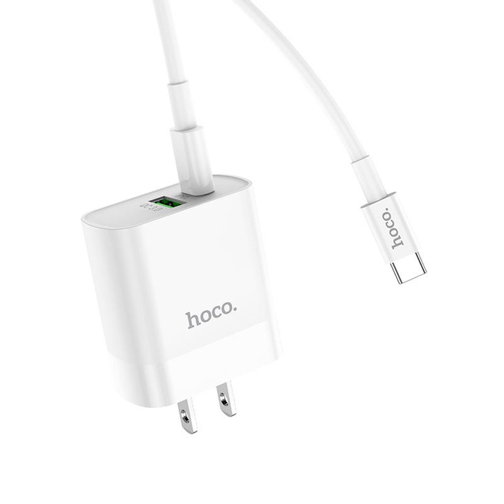 BỘ SẠC NHANH HOCO C80 TYPE-C RA TYPE-C 3.1A 20W / QC 3.0 - CHÍNH HÃNG