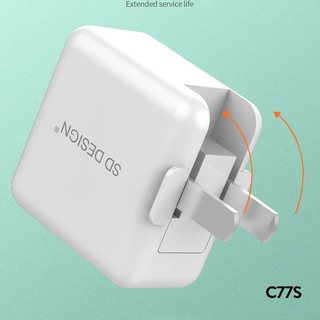 CỦ SẠC SD DESIGN C77S / 2.4A - CHÍNH HÃNG