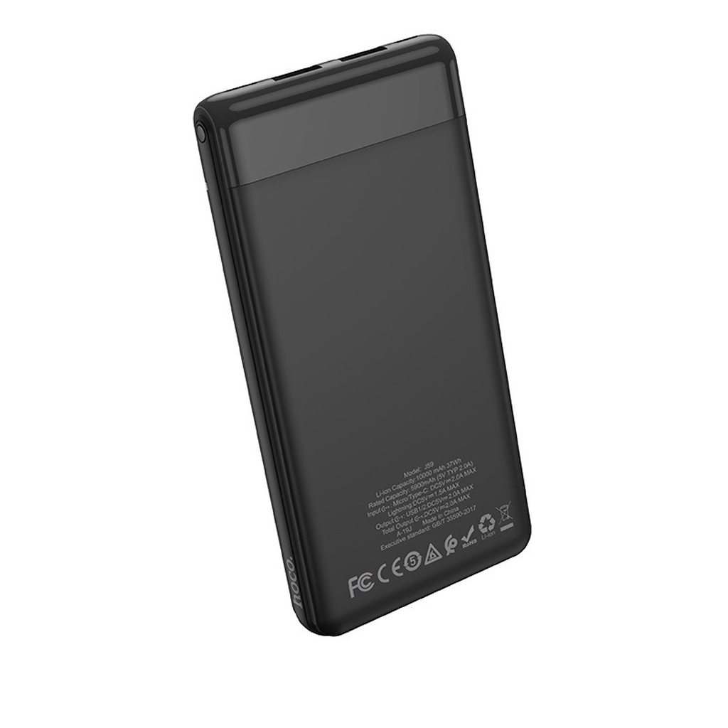 SẠC DỰ PHÒNG CAO CẤP HOCO J59 / 10000MAH 2 CỔNG RA - CHÍNH HÃNG