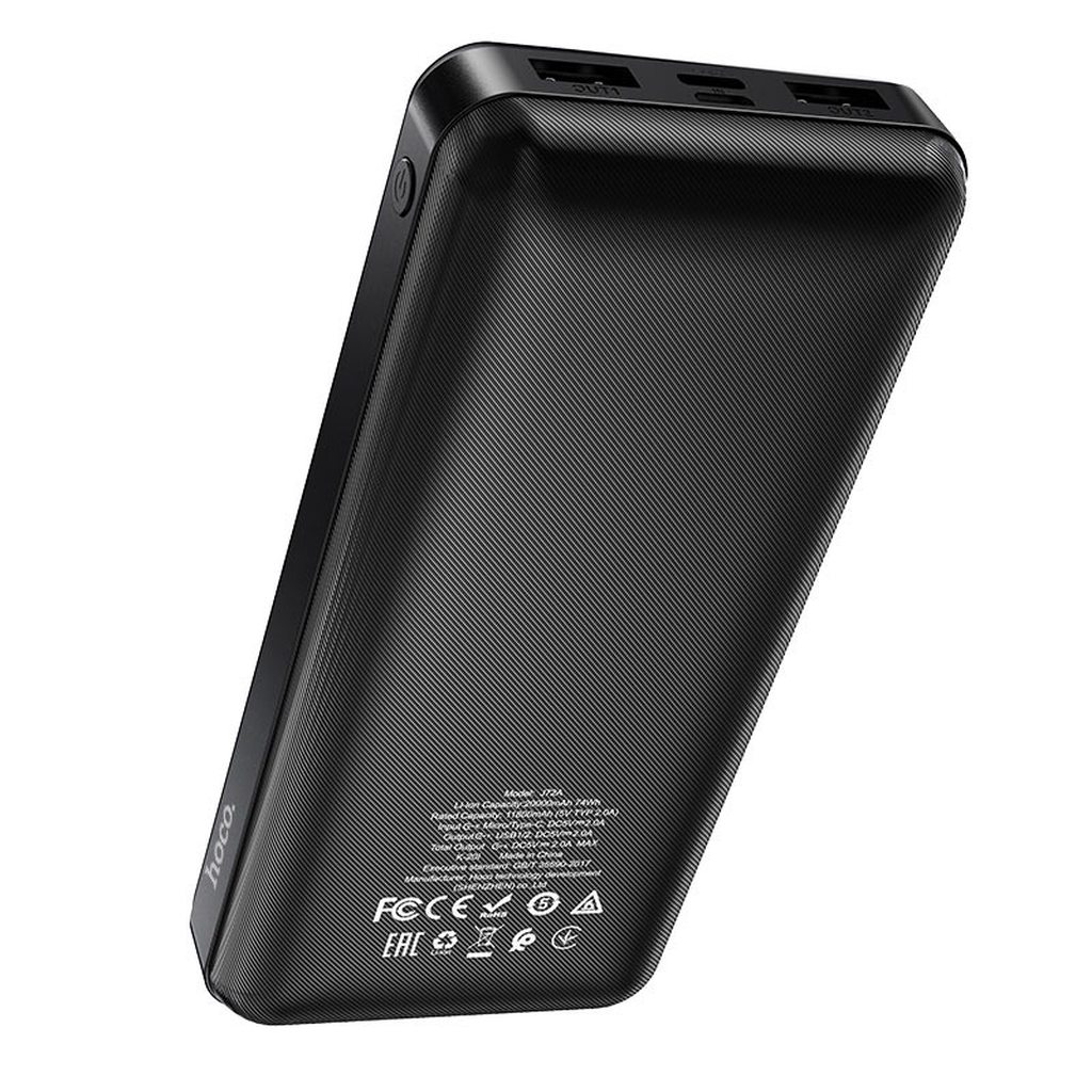 SẠC DỰ PHÒNG CAO CẤP HOCO J72A / 20000MAH 2 CỔNG RA - CHÍNH HÃNG